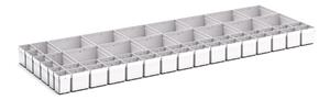52 Compartment Box Kit 100+mm High x 1300W x 525D drawer Bott Cabinets 1.3m Wide x 520mm Deep 59/43020782 Cubio Plastic Box Kit EKK 135100 52 Comp.jpg